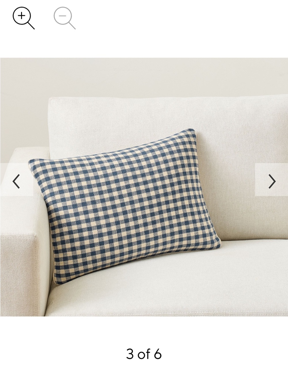 2 new Pottery barn Plaid indigo Pillow covers 14 * 20 checkered